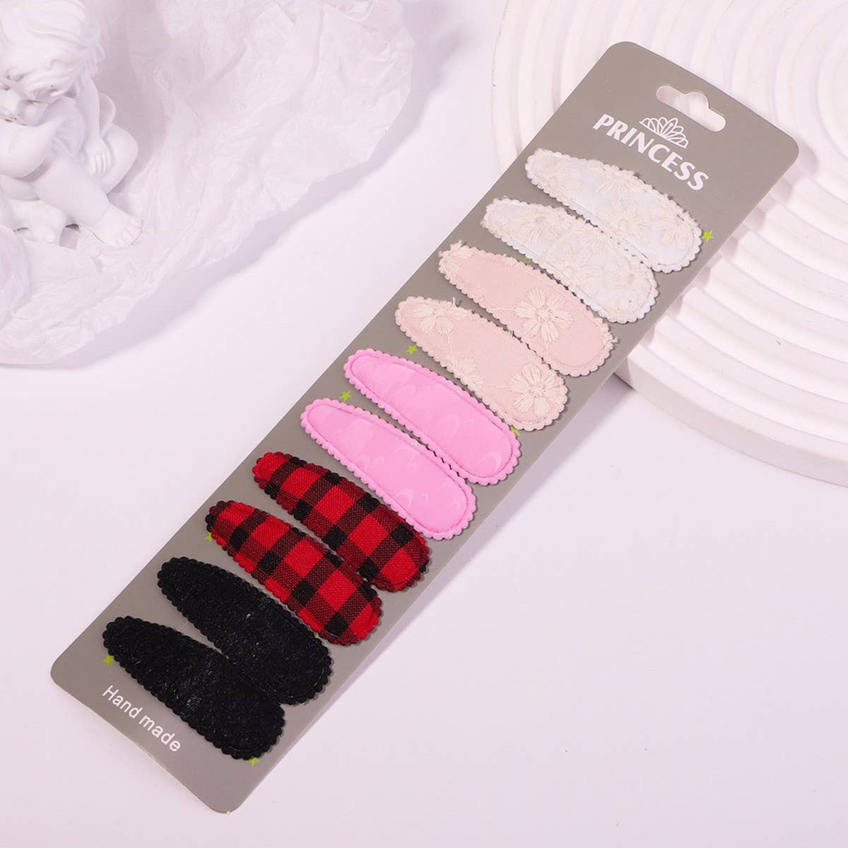 FLORAL EMBROIDERED BB CLIP SET FRESH CUTE_CWAHA6703