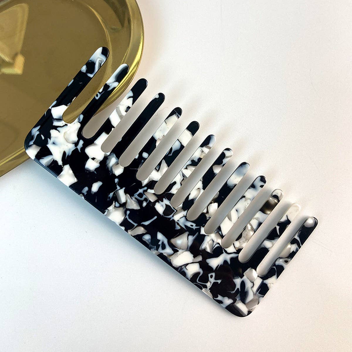 Tortoiseshell Acetate Comb Vintage Anti-Static_Cwmm6403