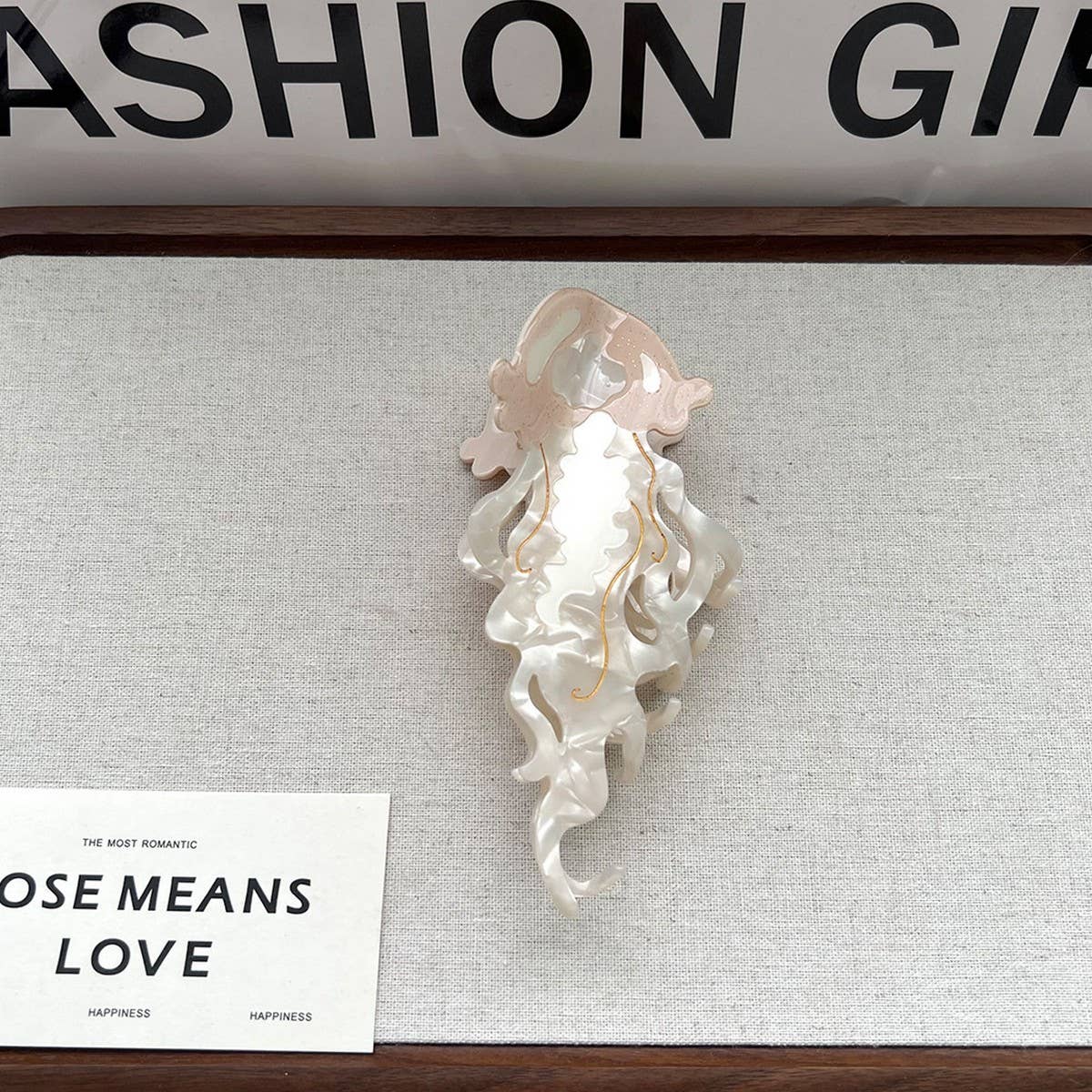 NEW JELLYFISH ACETATE CARTOON HAIR CLIP SSCWAHA5716
