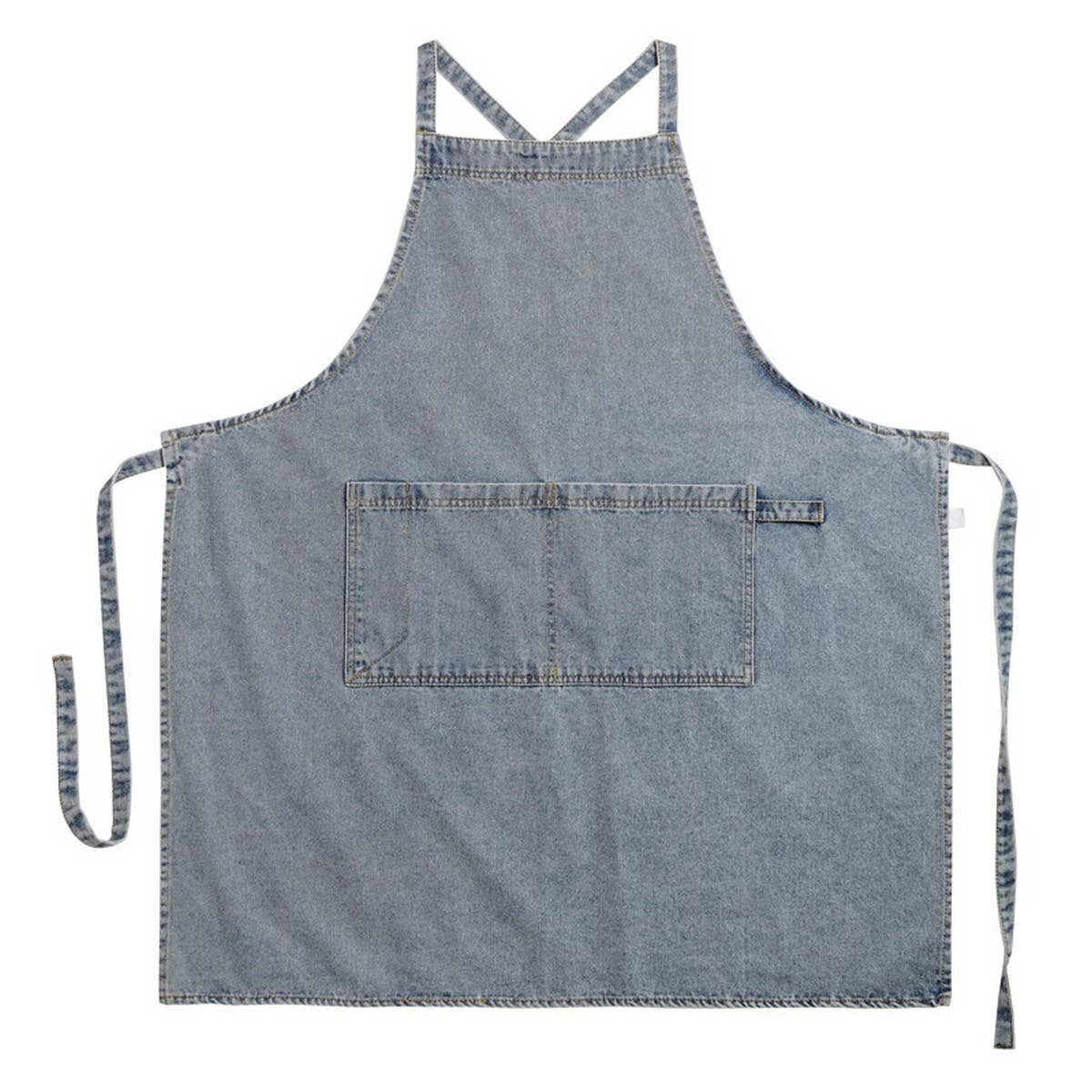 COTTON CANVAS DENIM APRONS WITH POCKETS VINTAGE_CWMM3288