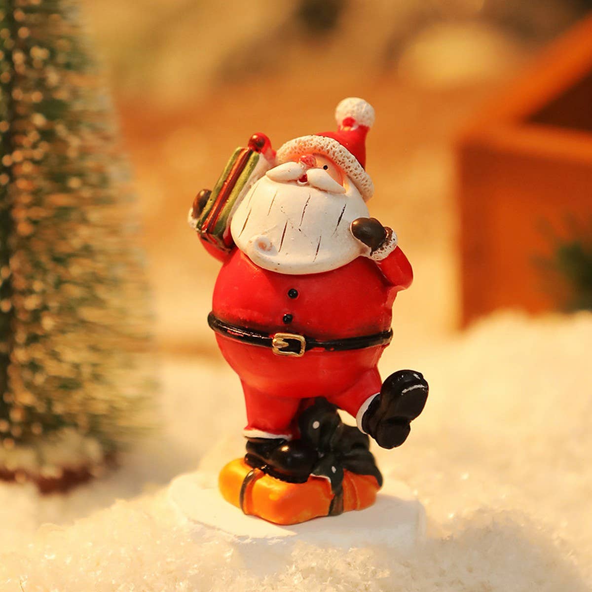 Mini Santa Snowman Xmas Desk Ornament Set_Cwmm10581