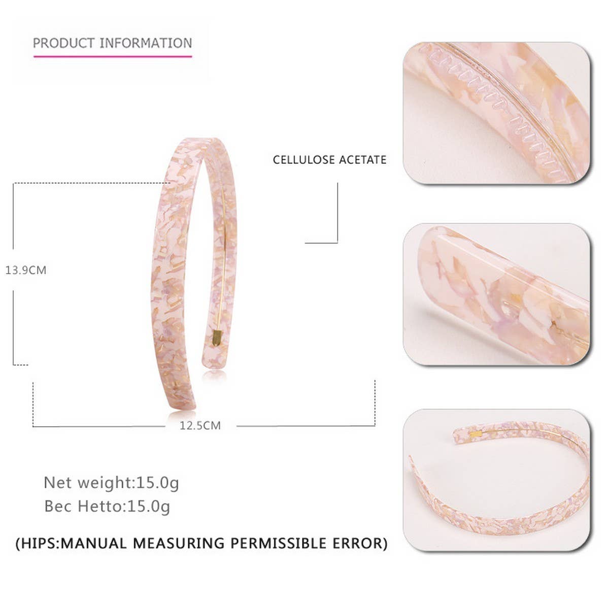 SIMPLE 1 5CM WIDE ACETATE HEADBAND HAIRACCESSORIES_CWAHA4337