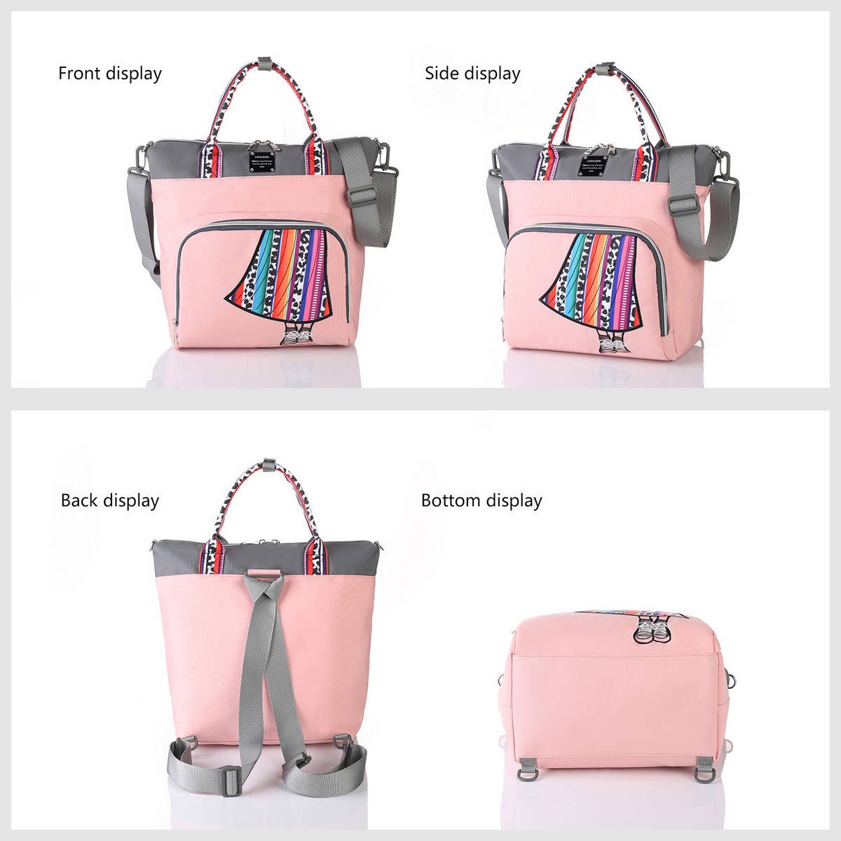 MOTHER AND BABY BAG LIGHTWEIGHT SHOULDER HANDBAG_CWAB2238