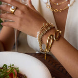 LUXURY PEARL BRACELET 18K GOLD STAINLESS STEEL_CWAJE4688