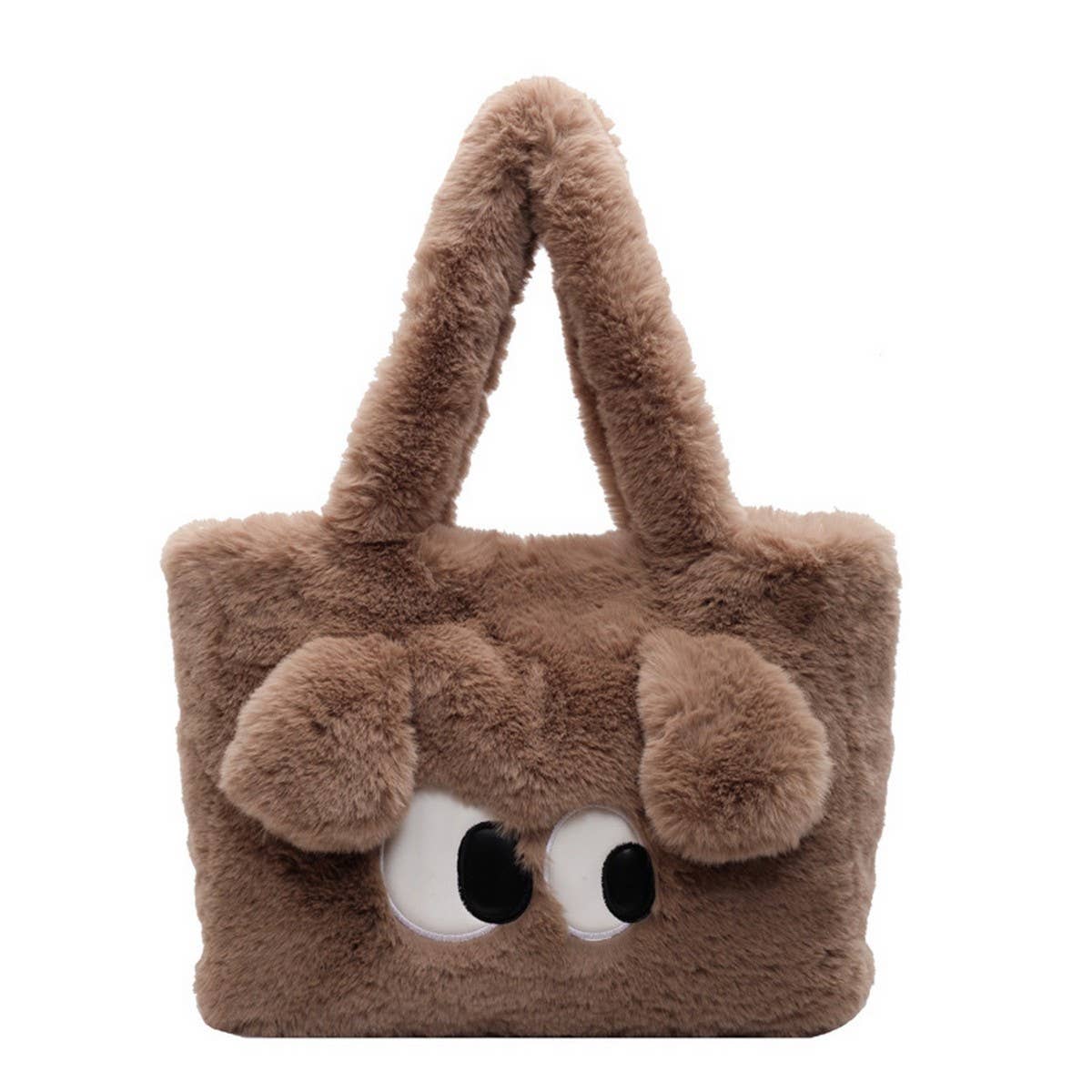 Winter Cartoon Large Capacity Shoulder Plush Bag_Cwab3937