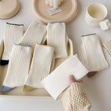 AUTUMN AND WINTER COLOR MATCHING MID CALF SOCKS_CWMS0902