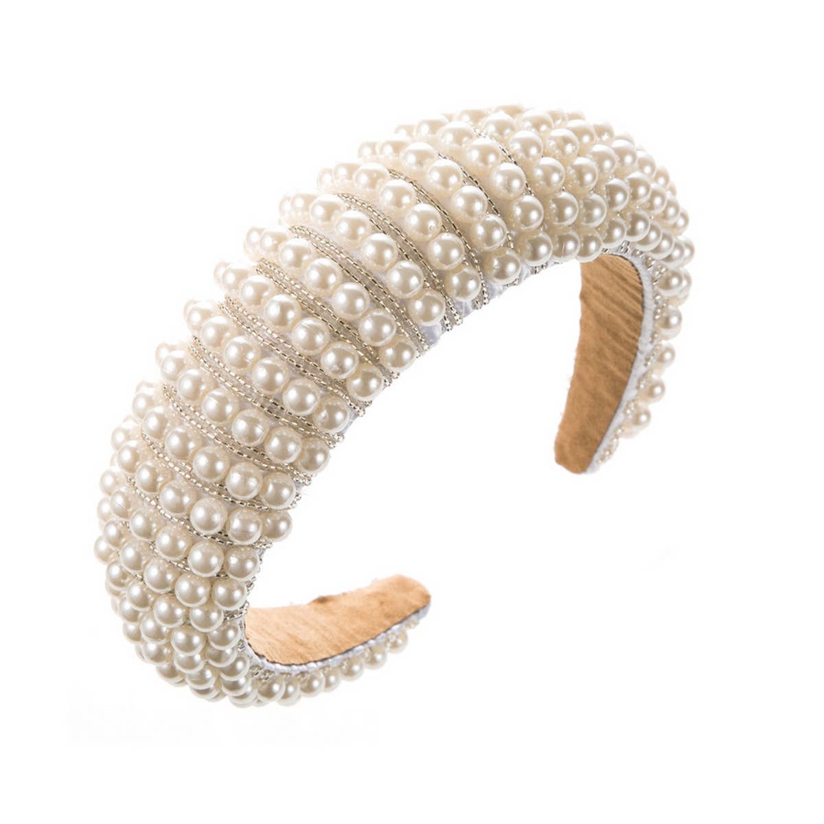 RETRO LIGHT LUXURY PEARL HEADBAND_CWAHA0825