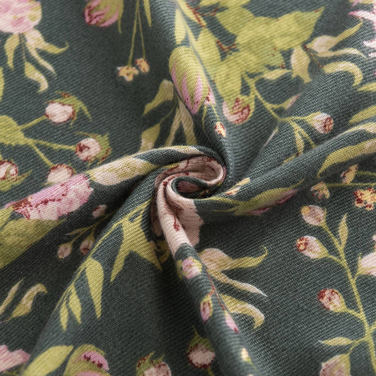 FLORAL PRINT WINTER SCARF SOFT ELEGANT LONG SHAWL_CWASC0462