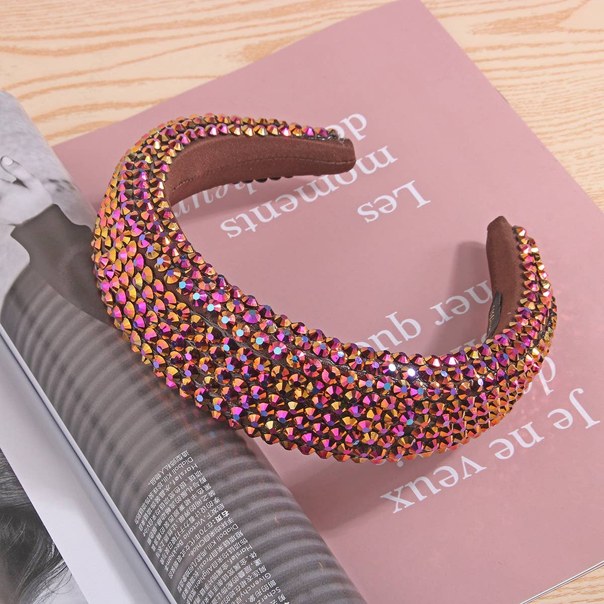 FULL RHINESTONE WIDE BRIMMED FASHION HEADBAND_CWAHA0498