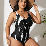 Womens Plus Size One Piece Bikini Swimsuit