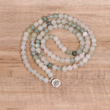 GREEN 108 BEADED BRACELETS WITH STRETCHY BANDS_CWAJE3926