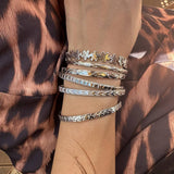 NEW FASHION METAL HEART SHAPE FLOWER BRACELET_CWMM3097