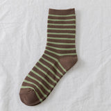 Women New Striped Cute Breathable Pile Socks_Cwms0470