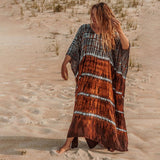 Tie-Dye Viscose Beach Cover-Up Dress_Cwmm6148