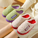 HOUSEHOLD NON SLIP LETTER WARM COTTON SLIPPERS_CWSHS0318