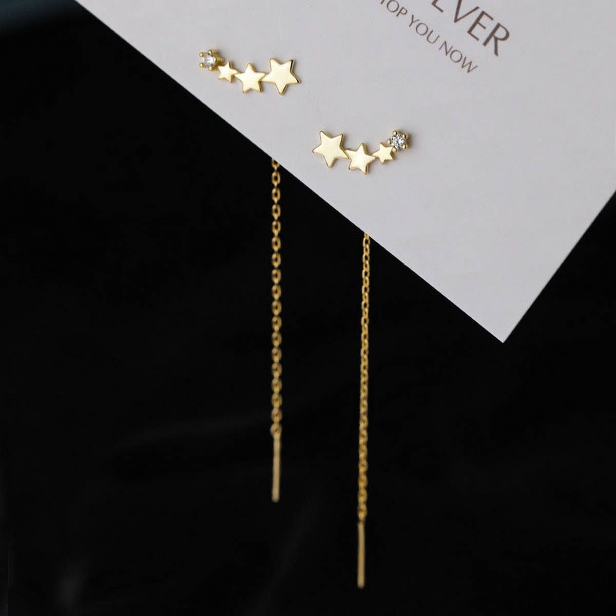 STAR SIMPLE FASHION LONG TASSEL EARRINGS_CWAJE2004