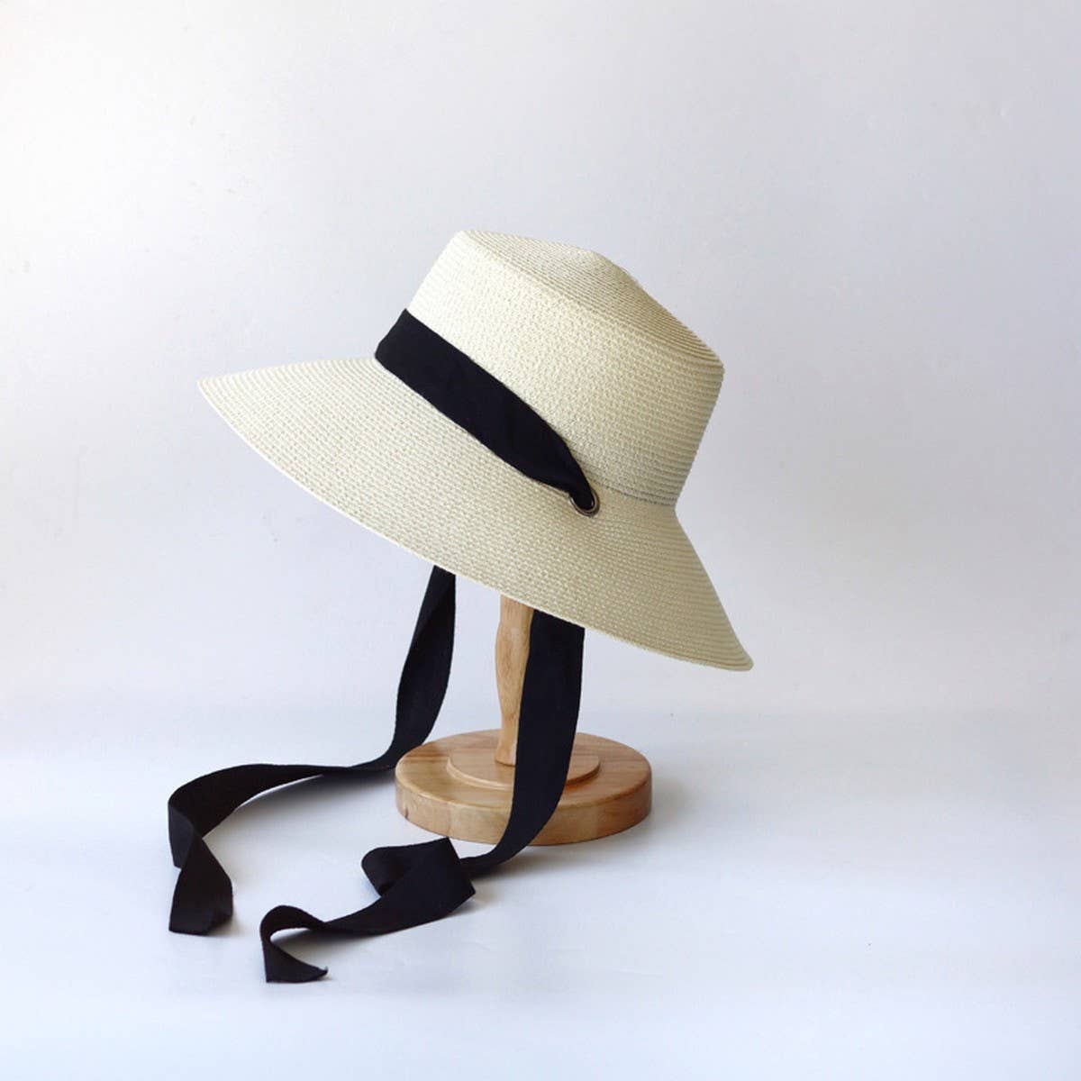 FASHIONABLE WINDPROOF VISOR STRAW HAT_CWAH3472
