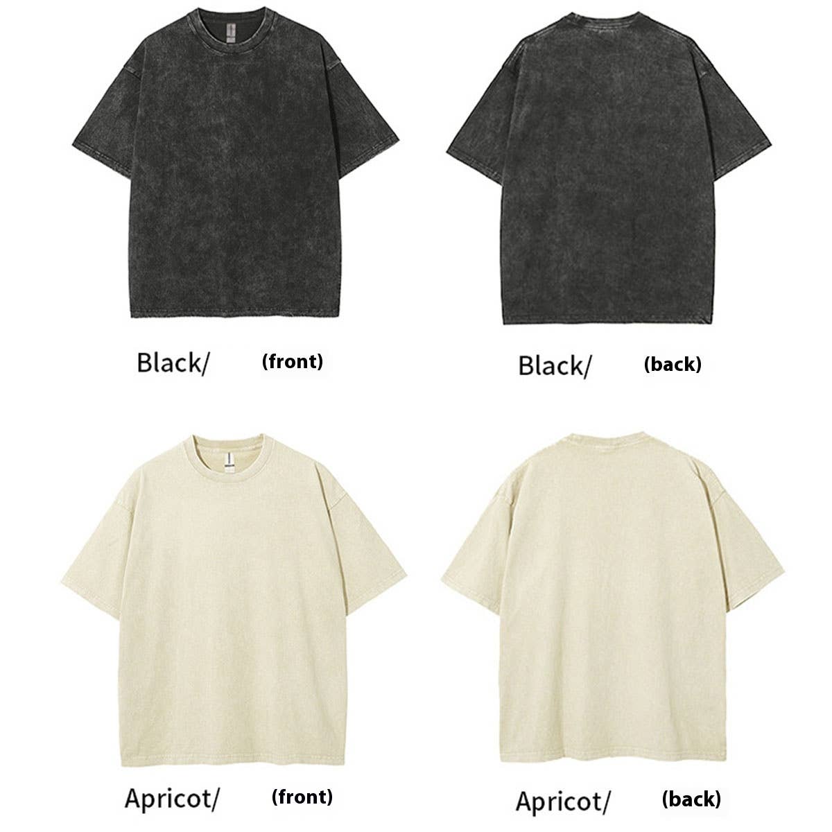 250G VINTAGE WASHED WAX DYED COTTON T SHIRT CUSTOM LOGO