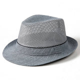 MENS SUMMER SUN PROTECTION MESH STRAW HAT_CWAH1464