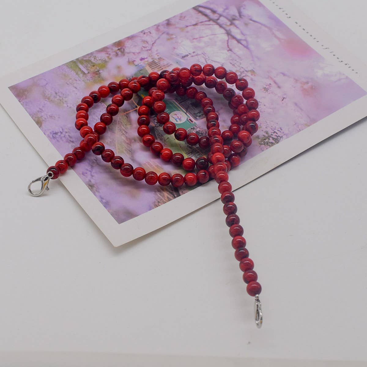 ACRYLIC BEADS CHAIN STRAP PHONE CASE BAG CROSSBODY_CWMM5060