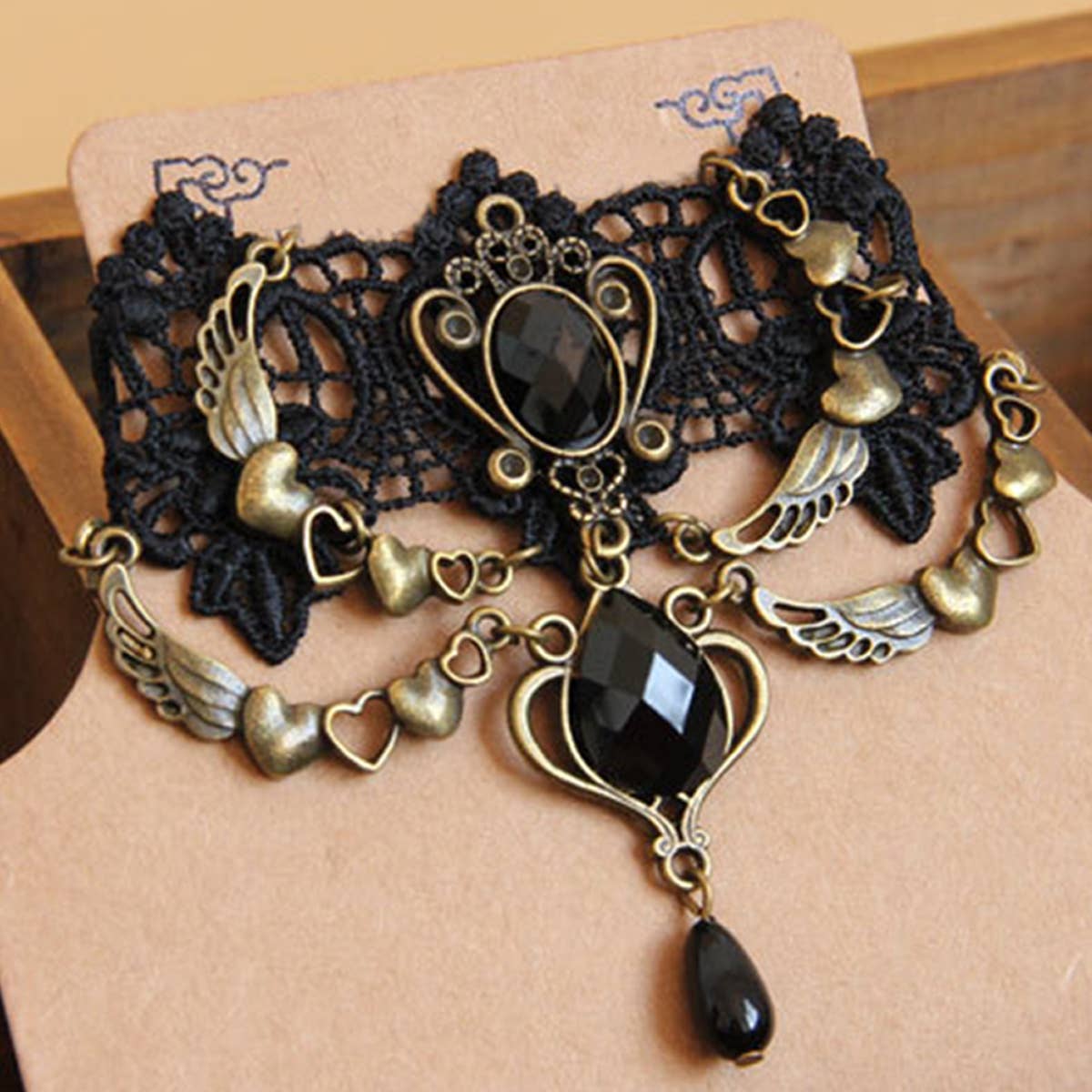 HALLOWEEN LACE GOTHIC PUNK SHORT NECKLACE COLLAR_CWMM0138