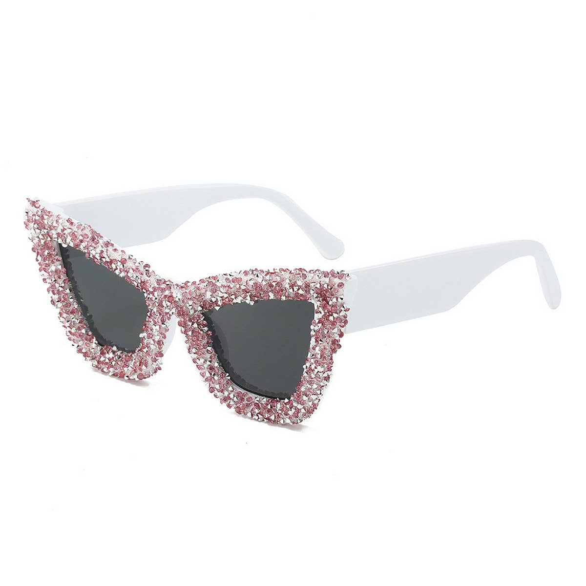 LARGE FRAME CAT EYE DIAMOND SUNGLASSES_CWASG0860
