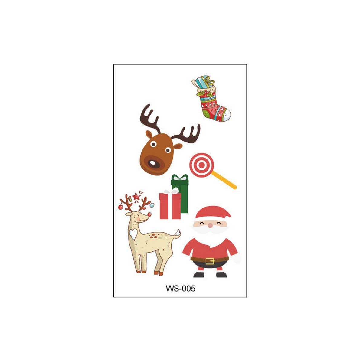CHRISTMAS CANDLE TRANSFER TATTOOS FOR KIDS PARTY_CWMM8260
