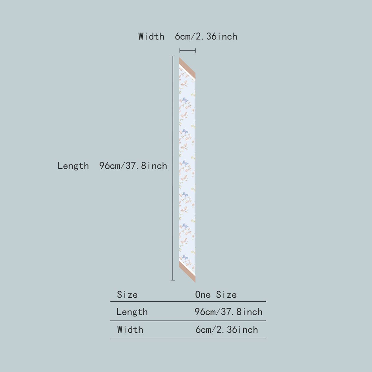 LONG BOHO SCARF HAIR RIBBON PURSE STRAP_CWASC0074