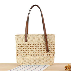 SOLID COLOR VERSATILE TOTE BAG SHOULDER BAG_CWAB2018