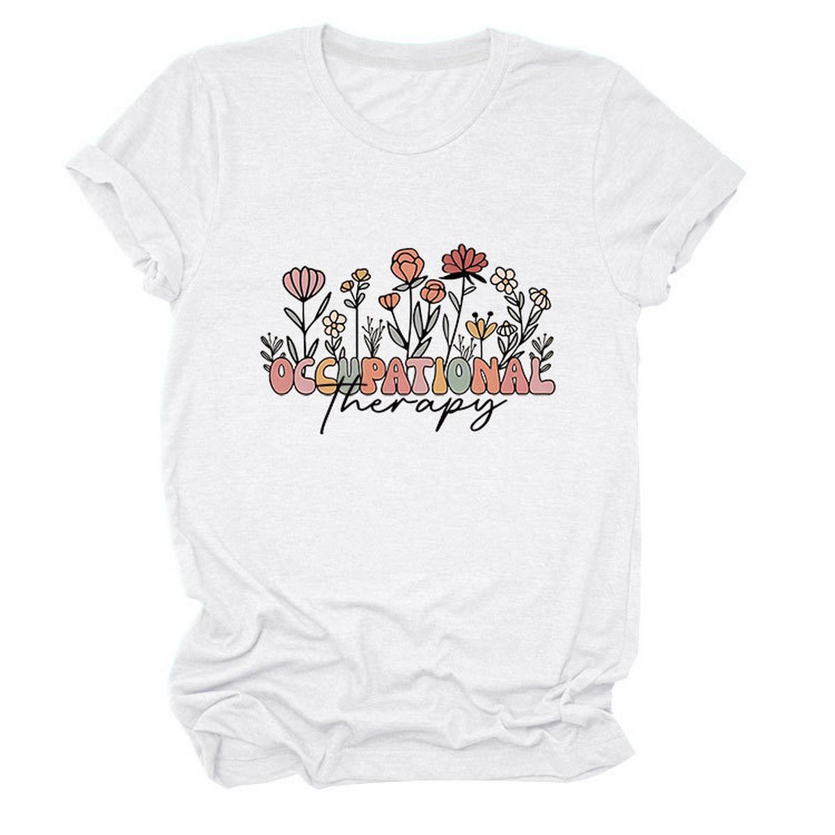 CASUAL CREW NECK TEE OCCUPATIONAL THERAPY THEME_CWTTS1531