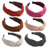 SIMPLE SOLID COLOR WIDE BRIM HEADBAND_CWAHA1675