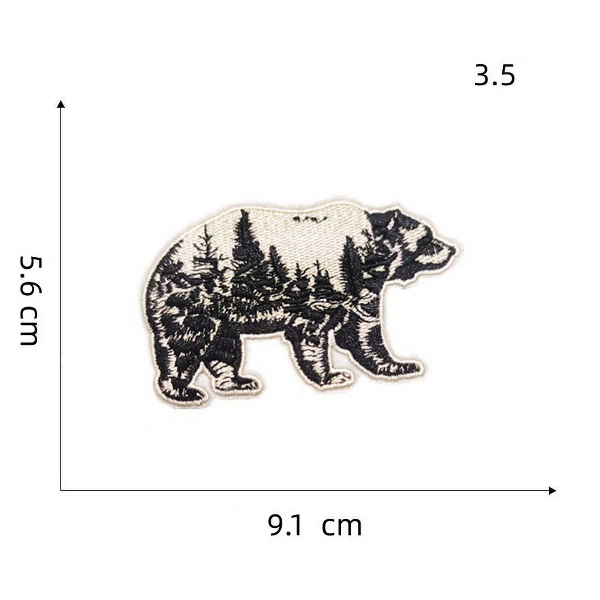 NEW OUTDOOR COLORFUL BEAR EMBROIDERED PATCH_CWMM4024