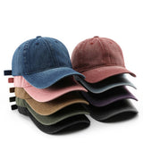 Cwah3207_Personalized Washed Denim Plain Baseball Cap