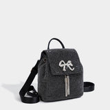 FASHIONABLE BOW TASSEL RHINESTONE EVENING BAG_CWAB3602