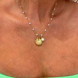 NEW FASHION RETRO SHELL PEARL STYLE NECKLACE_CWMM3833