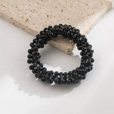 Gold Thread Pearl Elastic Hair Tie For Women_Cwaje05910