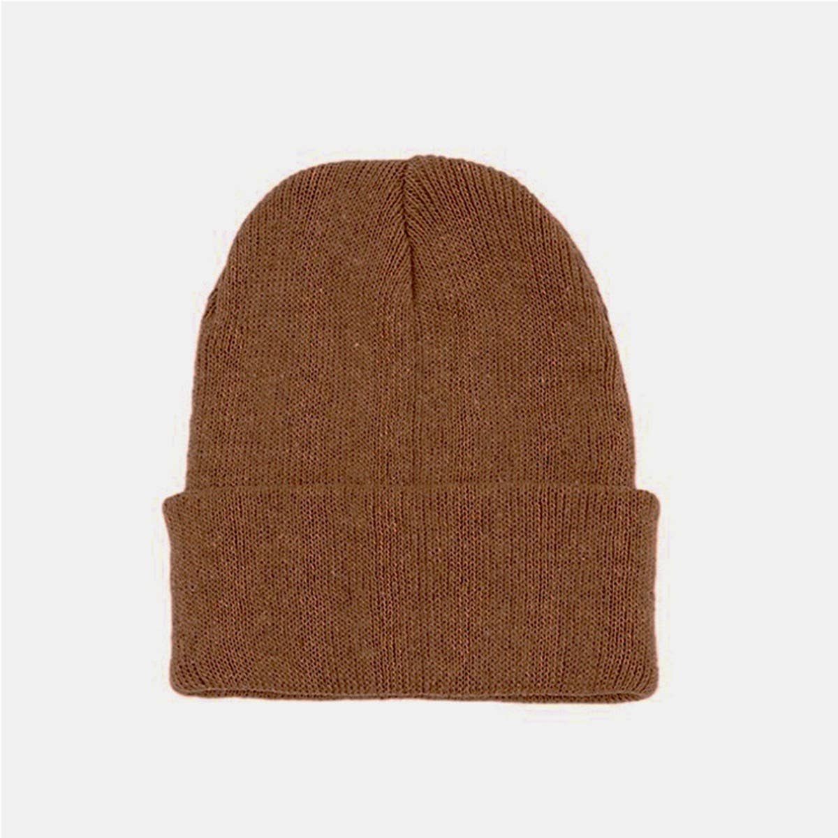 Cwah04344_Winter Knit Beanie Hat For Men Warm