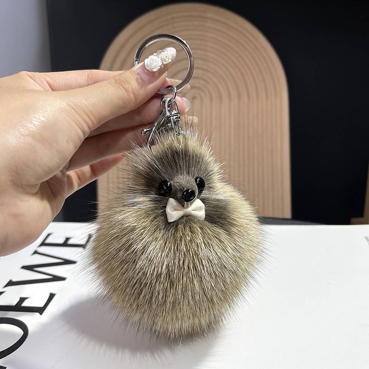 CUTE FOX FUR TAIL DOLL CAR KEYCHAIN BAG PENDANT_CWMM2507