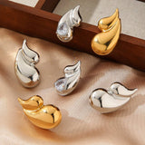 18K GOLD PLATED DOUBLE LAYER TEARDROP EARRINGS_CWMM3654