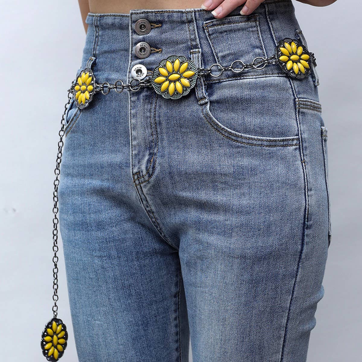 ADJUSTABLE FLOWER WAIST CHAIN_CWABE0625