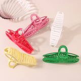 5 12 GLOSSY RESIN BOW HAIR CLAW CLIPS FOR WOMEN_CWAHA0486
