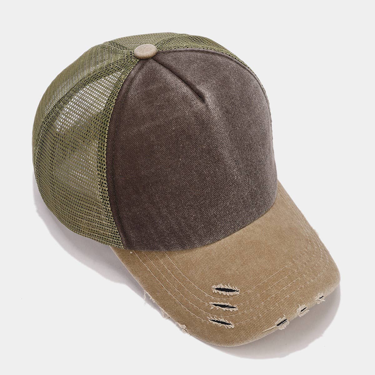 2024 NEW CONTRAST COLOR WASHED BASEBALL CAP_CWAH1571