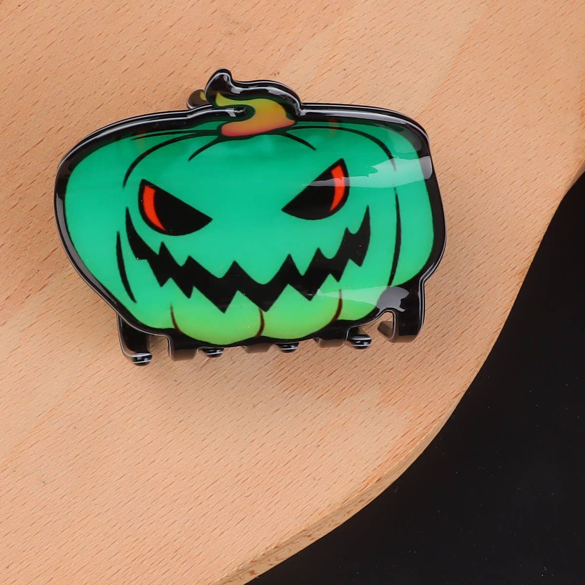 PUMPKINS GHOSTS HAUNTED HOUSE HALLOWEEN HAIR CLAW CLIPS