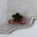 Small Flower Claw Clip Elegant Half Up Style_Cwaha08228