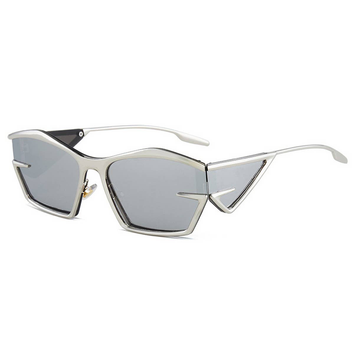 FUTURISTIC IRREGULAR METAL FASHION SUNGLASSES_CWASG1193