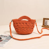 CROSSBODY HOLLOW COTTON WOVEN BAG BEACH BAG_CWAB1860
