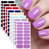 Solid Nail Film Stickers 16Pcs Set_Cwmm11205