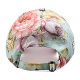 BREATHABLE FLORAL SUN HAT SWEAT BASEBALL CAP_CWAH0955