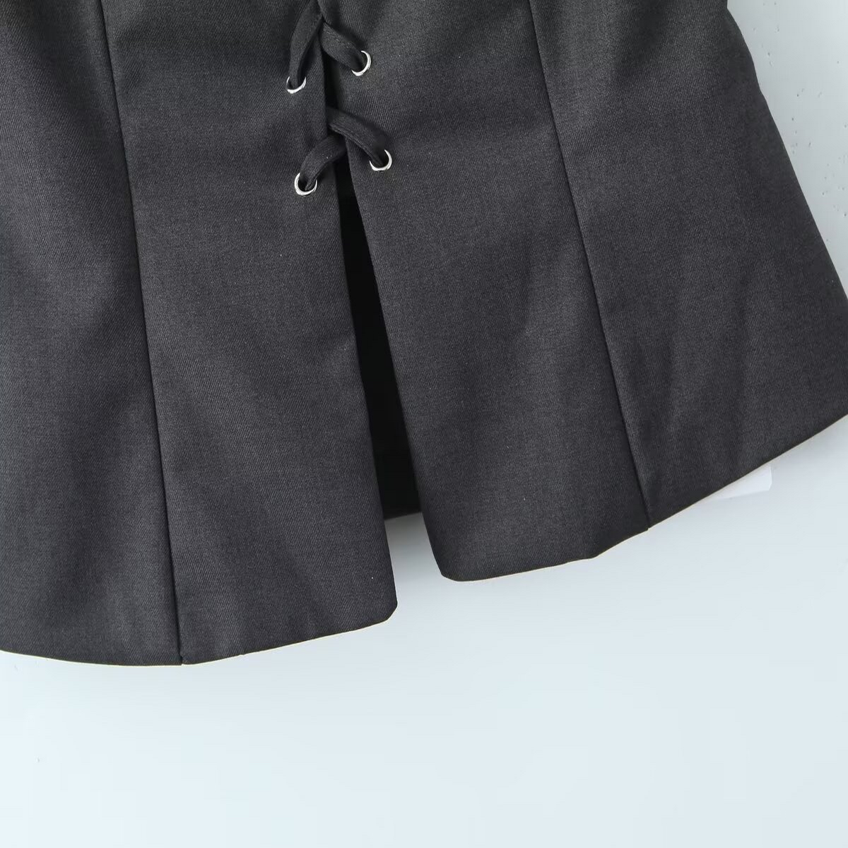 STYLISH TIE STRAP VEST CASUAL FRENCH LOOK_CWTHT0242