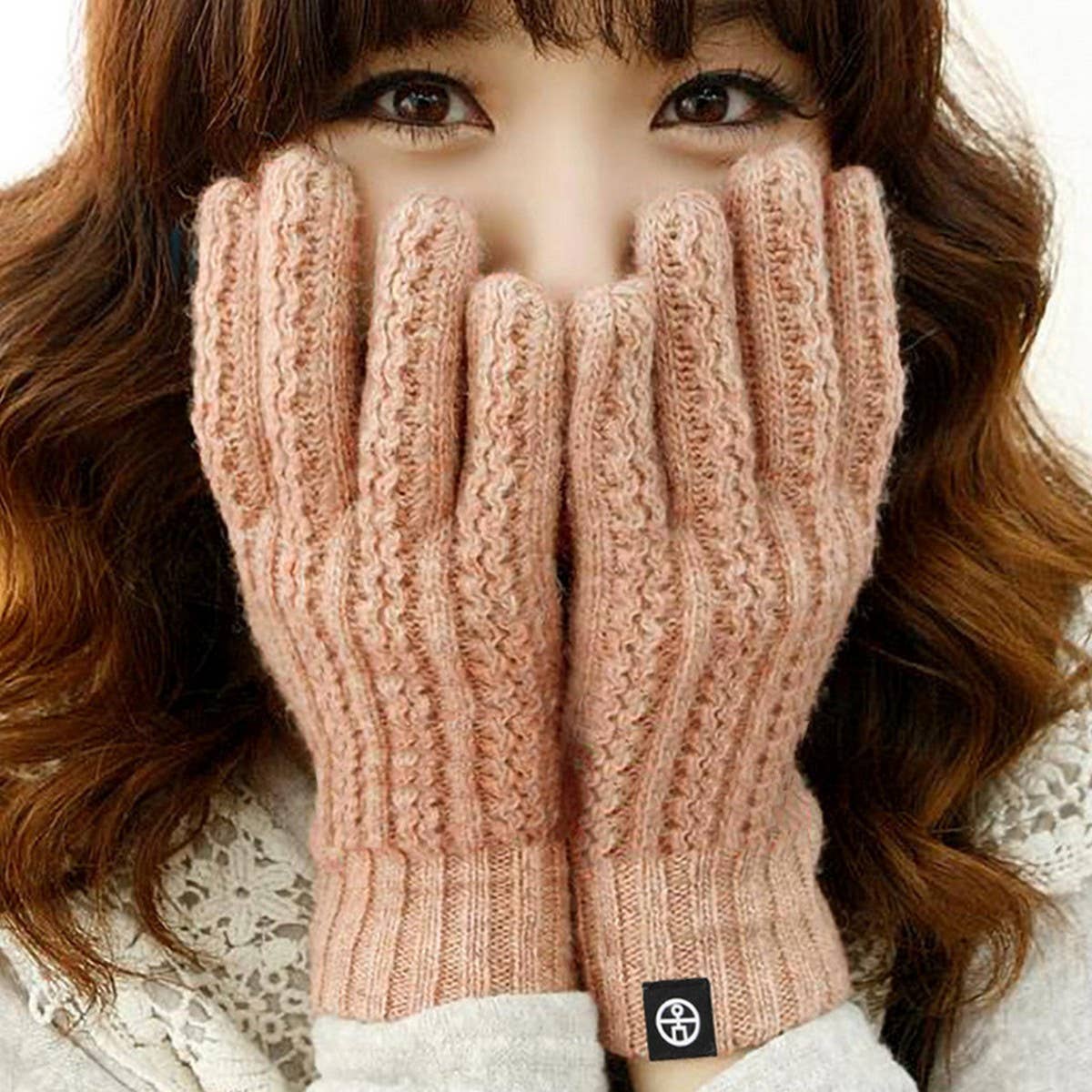 OUTDOOR COLD PROOF SOLID COLOR KNITTED GLOVES_CWAG0396